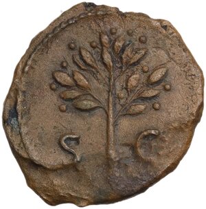 reverse: Domitian (81-96).. AE Quadrans