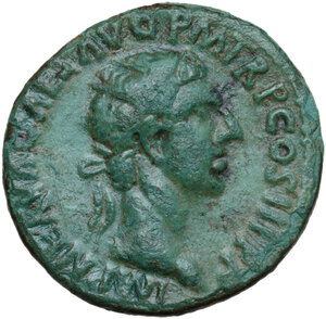 obverse: Nerva (96-98).. AE Dupondius, 97 AD