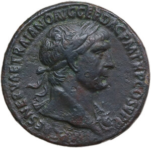 obverse: Trajan (98-117).. AE Sestertius, 103-111 AD