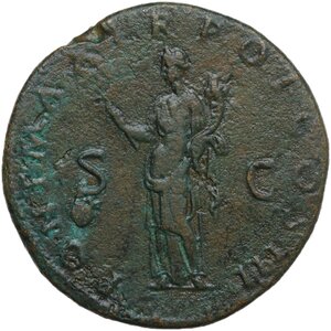 reverse: Hadrian (117-138).. AE Sestertius, Rome mint, 119-121 AD