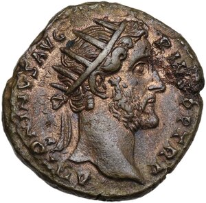 obverse: Antoninus Pius (138-161).. AE Dupondius, 145-161