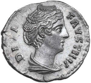 obverse: Diva Faustina I (after 141 AD).. AR Denarius, Rome mint