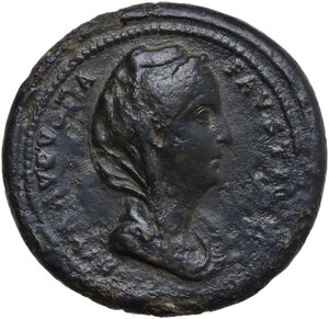 obverse: Diva Faustina I (after 141 AD).. AE Medallion, Rome mint, after 141 AD