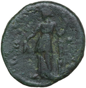 reverse: (?)Faustina I, wife of Antoninus Pius (died 141 AD). Double reverse AE As, after 141 AD