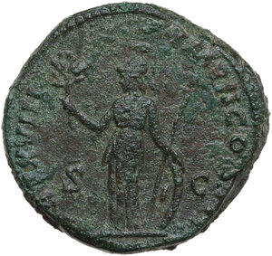 reverse: Marcus Aurelius (161-180).. AE Sestertius, 163-164