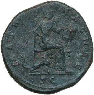 reverse: Faustina II (died 176 AD).. AE Sestertius, 161-176