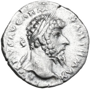 obverse: Lucius Verus (161-169).. AR Denarius, 168 AD
