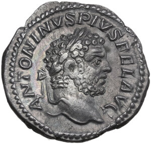 obverse: Caracalla (198-217).. AR Denarius, Rome mint, 213 AD