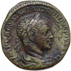 obverse: Elagabalus (218-222).. AE Sestertius, Rome mint, 220 AD