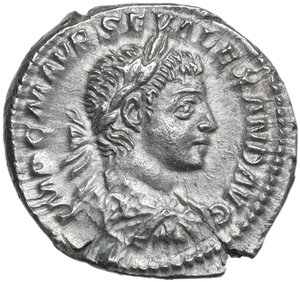 obverse: Severus Alexander (222-235).. AR Denarius, 222 AD