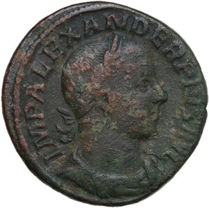 obverse: Severus Alexander (222-235).. AE Sestertius, 231-235 AD