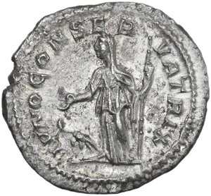 reverse: Julia Mamaea, mother of Severus Alexander (died 235 AD).. AR Denarius, Rome mint, 222 AD