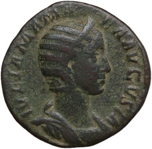 obverse: Julia Mamaea, daughter of Julia Maesa, mother of Severus Alexander (died 235 AD).. AE Sestertius, Rome mint