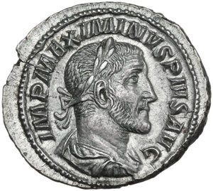 obverse: Maximinus I (235-238).. AR Denarius, Rome mint, 236 AD