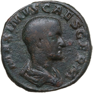obverse: Maximus as Caesar (235-238).. AE Sestertius, 236-238 AD