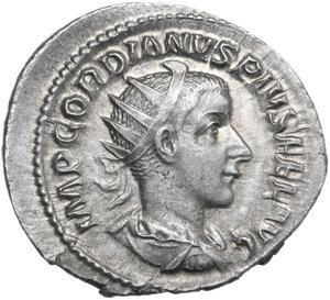 obverse: Gordian III (238-244 ).. AR Antoninianus, Rome mint, 240-241