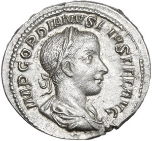 obverse: Gordian III (238-244 AD).. AR Denarius 243-244, Rome mint