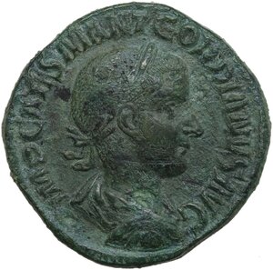 obverse: Gordian III (238-244).. AE Sestertius, Rome mint