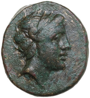 obverse: Southern Lucania, Thurium. AE 13 mm. c. 280-260 BC