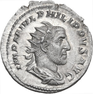 obverse: Philip I (244-249).. AR Antoninianus, 247 AD