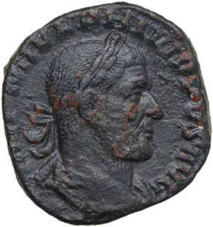 obverse: Philip I (244-249).. AE Sestertius. Ludi Saeculares (Secular Games) issue, commemorating the 1000th anniversary of Rome, 249 AD
