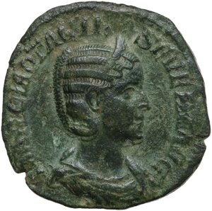obverse: Otacilia Severa, wife of Philip I (244-249).. AE Sestertius, Rome mint