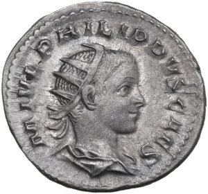 obverse: Philip II as Caesar (244-247).. BI Antoninianus, Rome mint