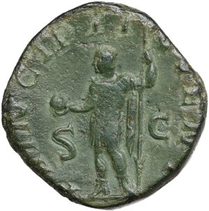 reverse: Philip II as Caesar (244-246).. AE Sestertius, Rome mint