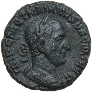 obverse: Trajan Decius (249-251).. AE As, Rome mint