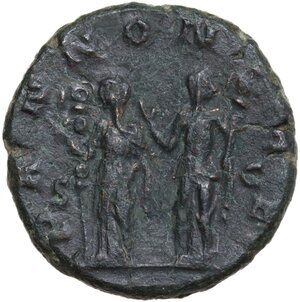 reverse: Trajan Decius (249-251).. AE As, Rome mint