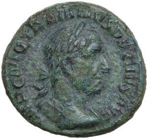 obverse: Trajan Decius (249-251).. AE Semis, Rome mint