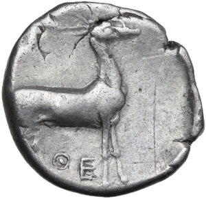 reverse: Bruttium, Kaulonia. AR Stater, c. 475-425 BC