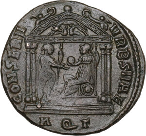 reverse: Maxentius (306-312).. AE Follis, 307 AD. Aquileia mint