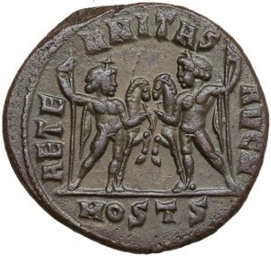 reverse: Maxentius (306-312).. AE Follis, Ostia mint