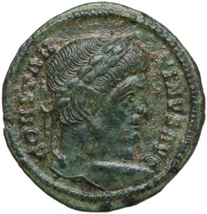 obverse: Constantine I (307-337).. AE Follis, Lugdunum mint, 323-324 AD