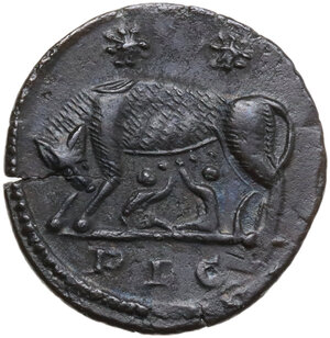 reverse: Commemorative series. Struck under Constantine I.. AE Follis, Lugdunum (Lyon) mint, 1st officina