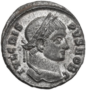 obverse: Crispus as Caesar (317-326).. AE Follis, Siscia mint