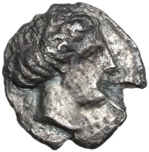 obverse: Bruttium, Kroton. AR Triobol, c. 400-325 BC