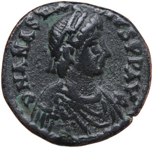 obverse: Anastasius I (491-518).. AE Follis. Post-reform coinage. Constantinople mint. Struck 498-518