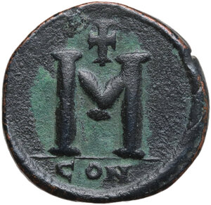reverse: Anastasius I (491-518).. AE Follis. Post-reform coinage. Constantinople mint. Struck 498-518