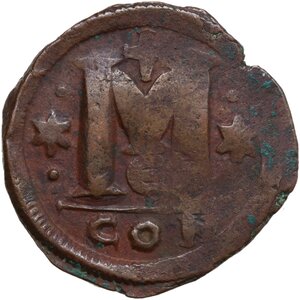 reverse: Anastasius I (491-518).. AE Follis, Constantinople mint, struck 512-517 AD