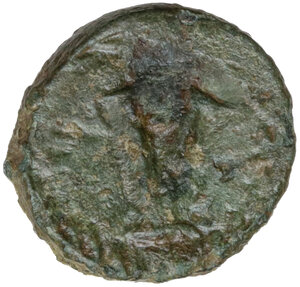 reverse: Justin I (518-527).. AE Pentanummium, Ravenna mint