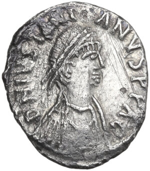 obverse: Justinian I (527-565).. AR Siliqua. Carthage mint, c. 533-537 AD