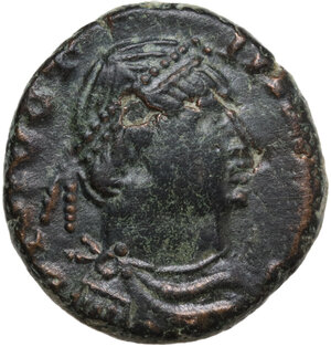 obverse: Justinian I (527-565).. AE Half Follis. Rome mint. Struck 540-542 AD