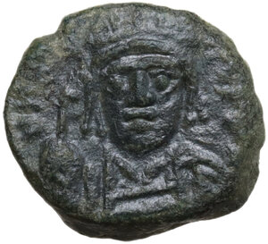 obverse: Justinian I (527-565).. AE Decanummium. Ravenna mint, c. 552-565 AD