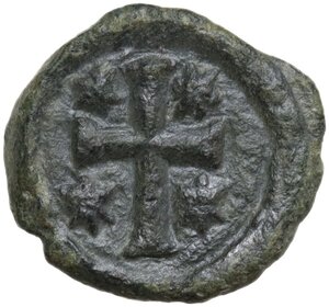 reverse: Justinian I (527-565).. AE Decanummium. Ravenna mint, c. 552-565 AD