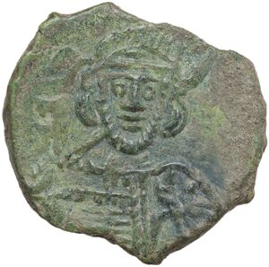 obverse: Constantine IV Pogonatus (668-685).. AE Follis. Syracuse mint. Struck 674-681 AD