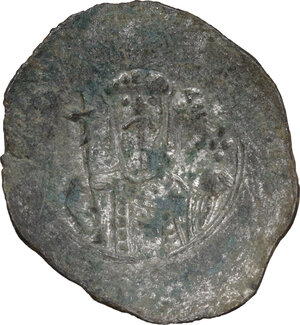 reverse: Alexius I Comnenus (1081-1118).. BI Aspron Trachy, Constantinople mint