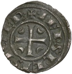reverse: Brindisi.  Federico II di Svevia (1197-1250). Denaro c. 1245