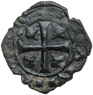reverse: Brindisi.  Carlo I d Angiò (1266-1282). Denaro 1276